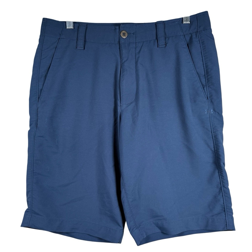 Under Armour Match Play Golf Shorts Men's Size 32 Blue Performance Grip Stretch‎